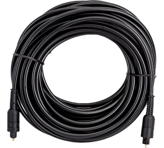 Оптический кабель Cablexpert Toslink 2xODT M/M, 10м, черный, пакет CC-OPT-10M
