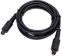 Оптический кабель Cablexpert Toslink 2xODT M/M, 2м, черный, пакет CC-OPT-2M