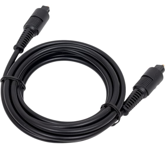Оптический кабель Cablexpert Toslink 2xODT M/M, 2м, черный, пакет CC-OPT-2M