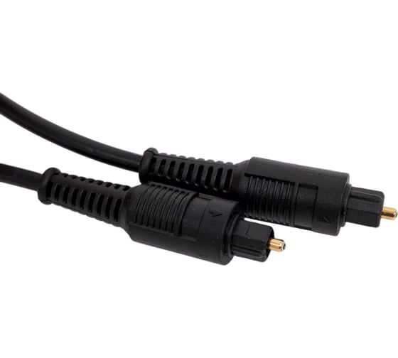 Оптический кабель Cablexpert Toslink 2xODT M/M, 2м, черный, пакет CC-OPT-2M