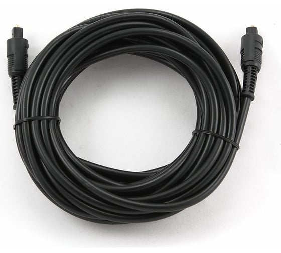 Оптический кабель Cablexpert Toslink 2xODT M/M, 7.5м, черный, пакет CC-OPT-7.5M