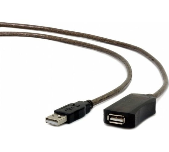 Кабель-удлинитель Cablexpert USB2.0 активный, AM/AF, медь, двойн. экран ...