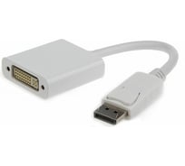 Переходник Cablexpert DisplayPort DVI 20M/29F цифровая передача 10см белый A-DPM-DVIF-002-W