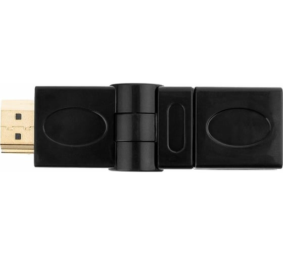 Переходник Cablexpert HDMI 19F/19M вращающийся на 180 градусов, золотые разъемы A-HDMI-FFL2