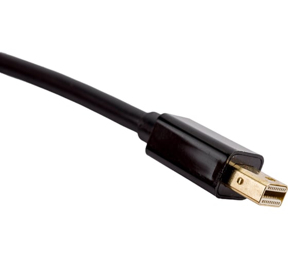 Переходник Cablexpert mini DisplayPort - HDMI 4K 20M/19F кабель 15см черный A-mDPM-HDMIF4K-01