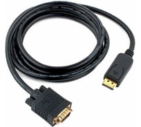 Кабель DisplayPort Cablexpert 1,8м, 20M/15M, черный, экран, пакет CCP-DPM-VGAM-6