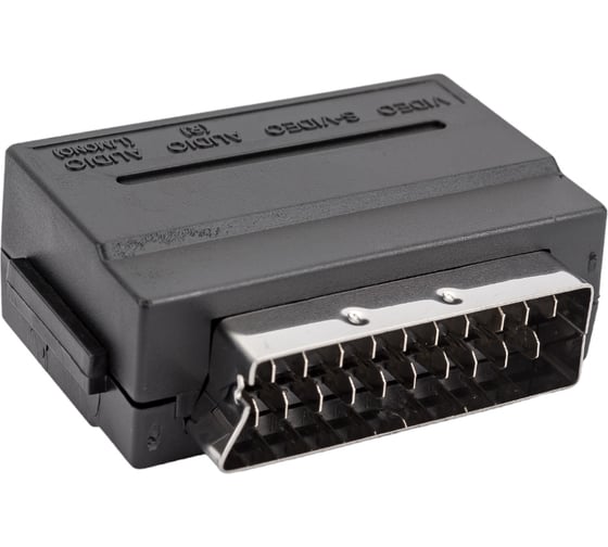 Переходник Pro Legend SCART вилка - 3RCA розетка с переключателем PL1129