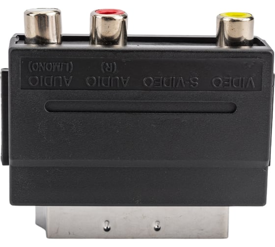 Переходник Pro Legend SCART вилка - 3RCA розетка с переключателем PL1129