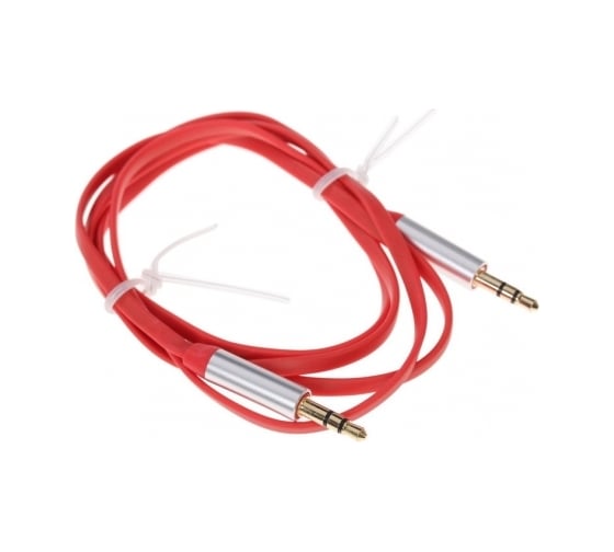 Соединительный кабель Pro Legend 3.5 Jack M - 3.5 Jack M плоский кабель, красный, 1м. PL1018