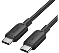 Кабель VENTION USB 2.0 CM/CM 3A, PD60W - 1м. Чёрный TRCBF