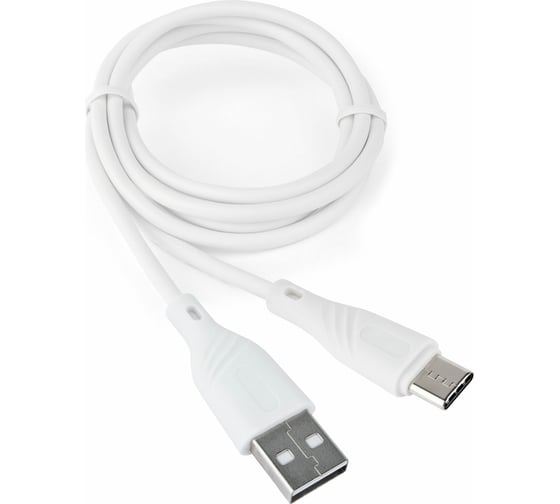 Кабель Cablexpert USB2.0, AM/Type-C, издание Classic 0.1, длина 1м, белый, блистер CCB-USB2-AMCMO1-1MW