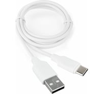 Кабель Cablexpert USB2.0, AM/Type-C, издание Classic 0.2, длина 1м, белый, блистер CCB-USB2-AMCMO2-1MW