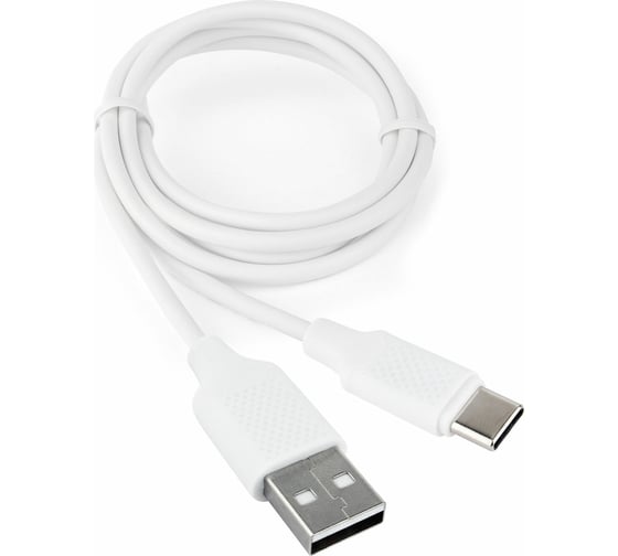 Кабель Cablexpert USB2.0, AM/Type-C, издание Classic 0.2, длина 1м, белый, блистер CCB-USB2-AMCMO2-1MW