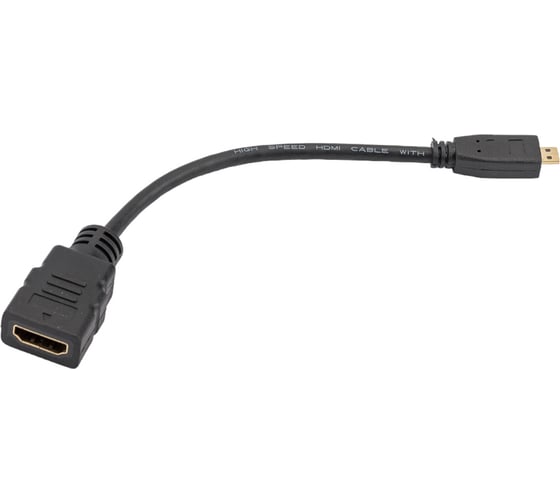 Кабель-адаптер 5bites HDMI F - micro HDMI M, v1.4B, 0.1м BC-HDM2AF