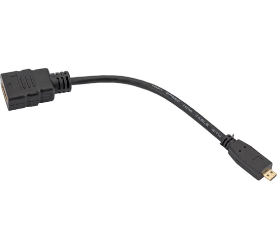 Кабель-адаптер 5bites HDMI F - micro HDMI M, v1.4B, 0.1м BC-HDM2AF