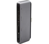 Адаптер Type-C Red Line 4 в 1 для iPad Pro, металл, серебристый, УТ000018775
