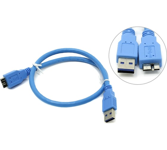 Кабель 5bites USB3.0 AM - micro-B M 5Pin, 0.5м UC3002-005 1