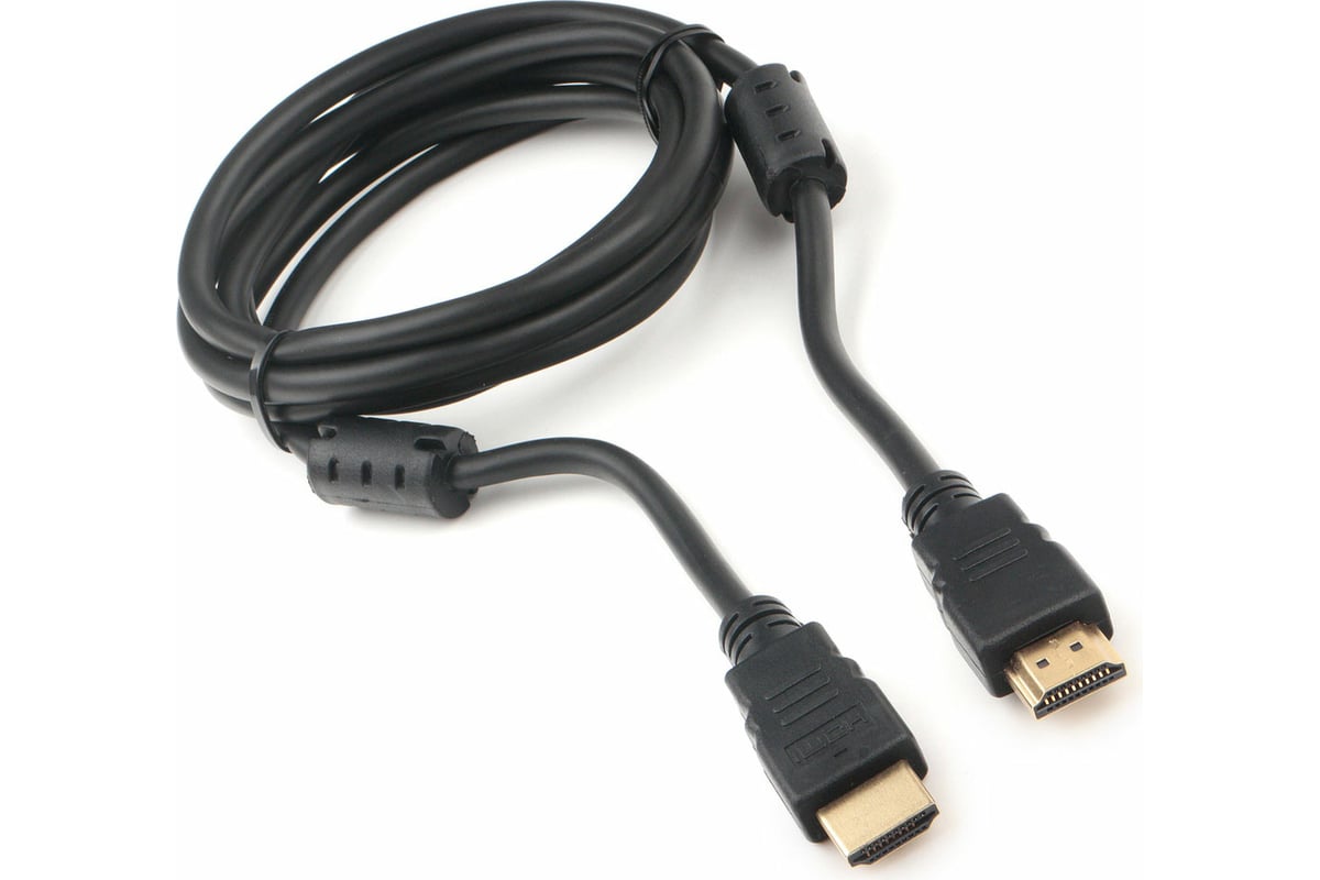 Кабель HDMI Cablexpert 1.8м, v2.0, 19M/19M, медь, черный, позолоченные ...