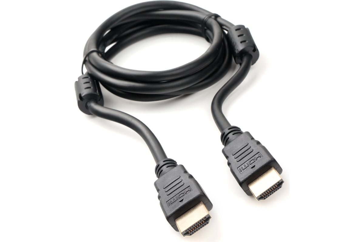 Кабель HDMI Cablexpert 1.5м v2.0 19M/19M медь, черный позолоченные разъемы  экран 2 ферритовые кольца пакет CCF2-HDMI4-5 - выгодная цена, отзывы,  характеристики, фото - купить в Москве и РФ