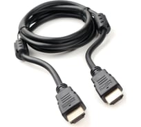 Кабель HDMI Cablexpert 1.5м v2.0 19M/19M медь, черный позолоченные разъемы экран 2 ферритовые кольца пакет CCF2-HDMI4-5