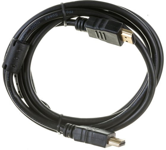 Кабель HDMI Cablexpert 1.5м v2.0 19M/19M медь, черный позолоченные разъемы экран 2 ферритовые кольца пакет CCF2-HDMI4-5