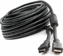 Кабель HDMI Cablexpert 20м v2.0 19M/19M медь, черный позолоченные разъемы экран 2 ферритовых кольца пакет CCF2-HDMI4-20M 19968514