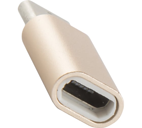 Адаптер-переходник Red Line Micro USB - Type-C, золотой, УТ000013669