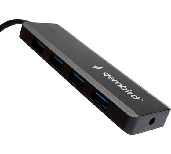 Концентратор USB 3.0 Gembird 4 порта, Type-C, с дополнительным питанием UHB-C364