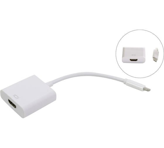 Кабель-адаптер 5bites MHL USB TYPE-C - HDMI F, 0.1м AP-023