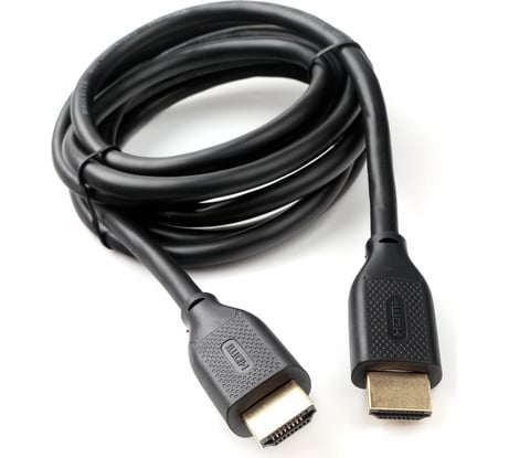 Кабель HDMI Cablexpert 2м, v2.1, 8K, 19M/19M, медь, позол.разъемы, экран, черный, пакет CC-HDMI8K-2M