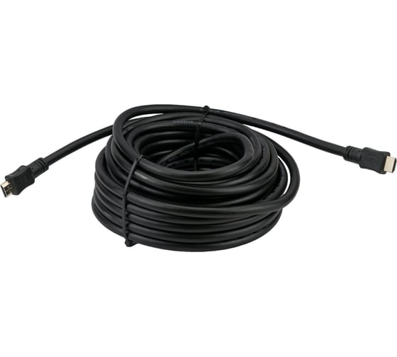Кабель HDMI Cablexpert 15м v2.0 19M/19M серия Light черный позолоченные разъемы экран пакет CC-HDMI4L-15M
