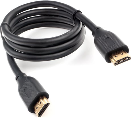 Кабель HDMI Cablexpert 1м, v2.1, 8K, 19M/19M, медь, позол.разъемы, экран, черный, пакет CC-HDMI8K-1M
