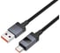 Кабель Hoco USB2.0 AM/Type-C, 5А, с дисплеем, X118, 1м, черный, коробка 6942007655088 2