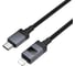 Кабель Hoco USB2.0 Type-C/Lightning, 2.4А, 27Вт,с дисплеем, X118, 1м, черный, коробка 6942007655064 2
