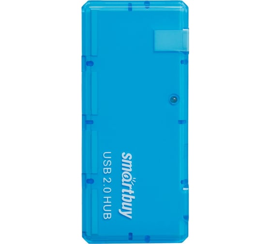 Хаб Smartbuy USB 2.0 6110, 4 порта, голубой SBHA-6110-B 1
