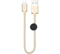 Кабель USB 2.0 Hoco X35, AM/Lightning, золотой, 0,25м 6931474707420