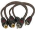 Кабель RCA AurA Y-коннектор, 0.2 метра, 2 мамы/1 папа, 2 канала, витая пара, 2 штуки RCA-0Y21 1