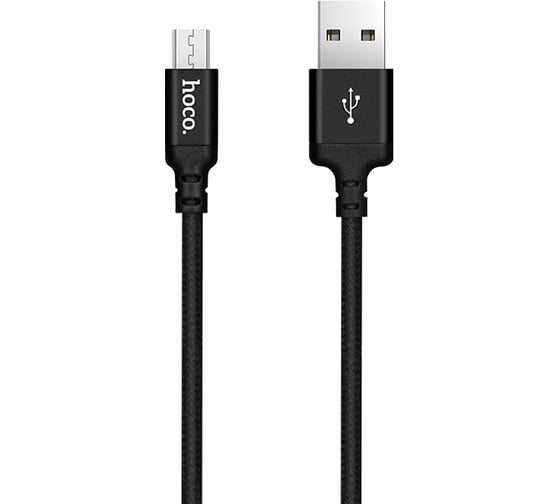 Кабель USB 2.0 Hoco X14, AM/microBM, черный, 1м 6957531062844 1