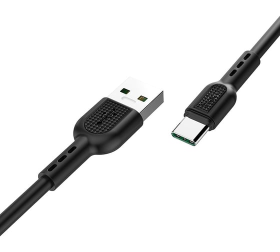 Кабель USB 2.0 Hoco X33, AM/Type-C, черный, 1м, 5А 6931474706119 1