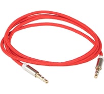 Кабель AurA миниджек, 3,5-3,5 mm, красный, 1 метр RCA-J10R