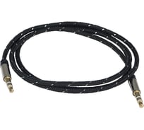 Кабель AurA миниджек, 3,5-3,5 mm, чёрный, 1 метр RCA-J11B