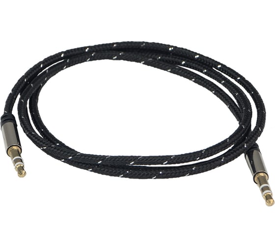 Кабель AurA миниджек, 3,5-3,5 mm, чёрный, 1 метр RCA-J11B