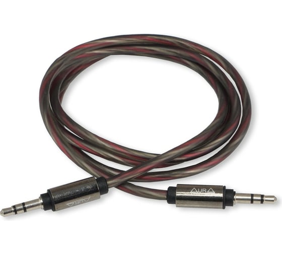 Кабель AurA витая пара, миниджек 3,5mm-3,5mm, 1 метр RCA-J136 1