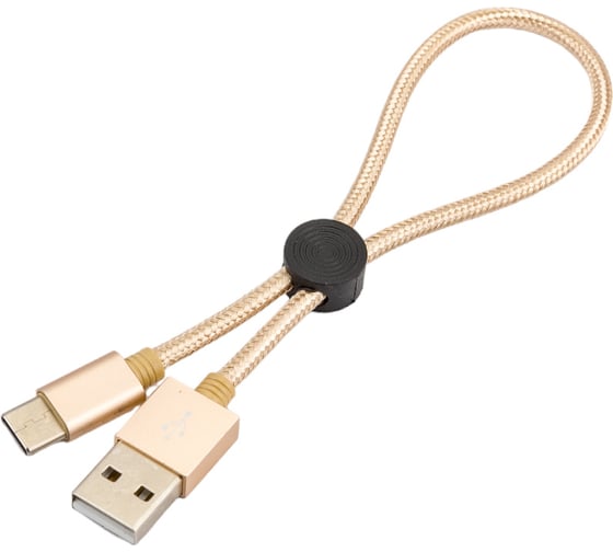 Кабель USB 2.0 Hoco X35, AM/Type-C, золотой, 0,25м 6931474707468 1