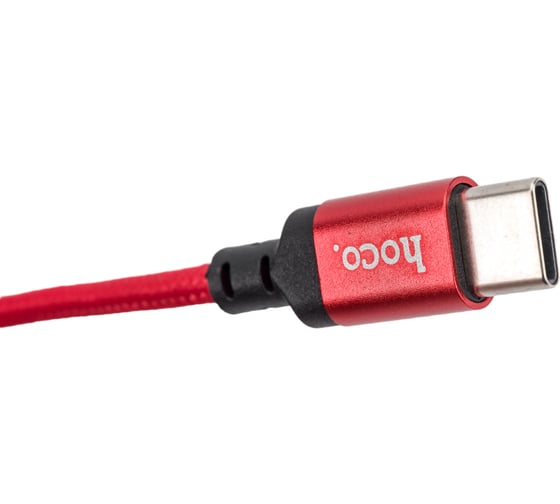 Кабель USB 2.0 Hoco X14, AM/Type-C M, черно-красный, 1м 6957531062875