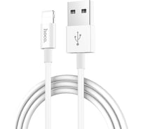 Кабель USB 2.0 Hoco X23, AM/Lightning M, белый, 1м 6957531072836