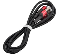 Кабель USB 2.0 Hoco X26, AM/microBM, черно-красный, 1м 6957531080220