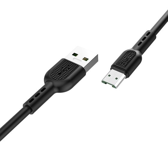 Кабель USB 2.0 Hoco X33, AM/MicroBm, черный, 1м, 4А 6931474709141 1