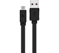 Кабель USB 2.0 Hoco X5 бамбук, AM/microBM, черный, 1м 6957531040064
