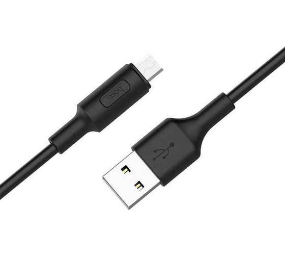 Кабель USB 2.0 Hoco X25, AM/microBM, черный, 1м 6957531080121